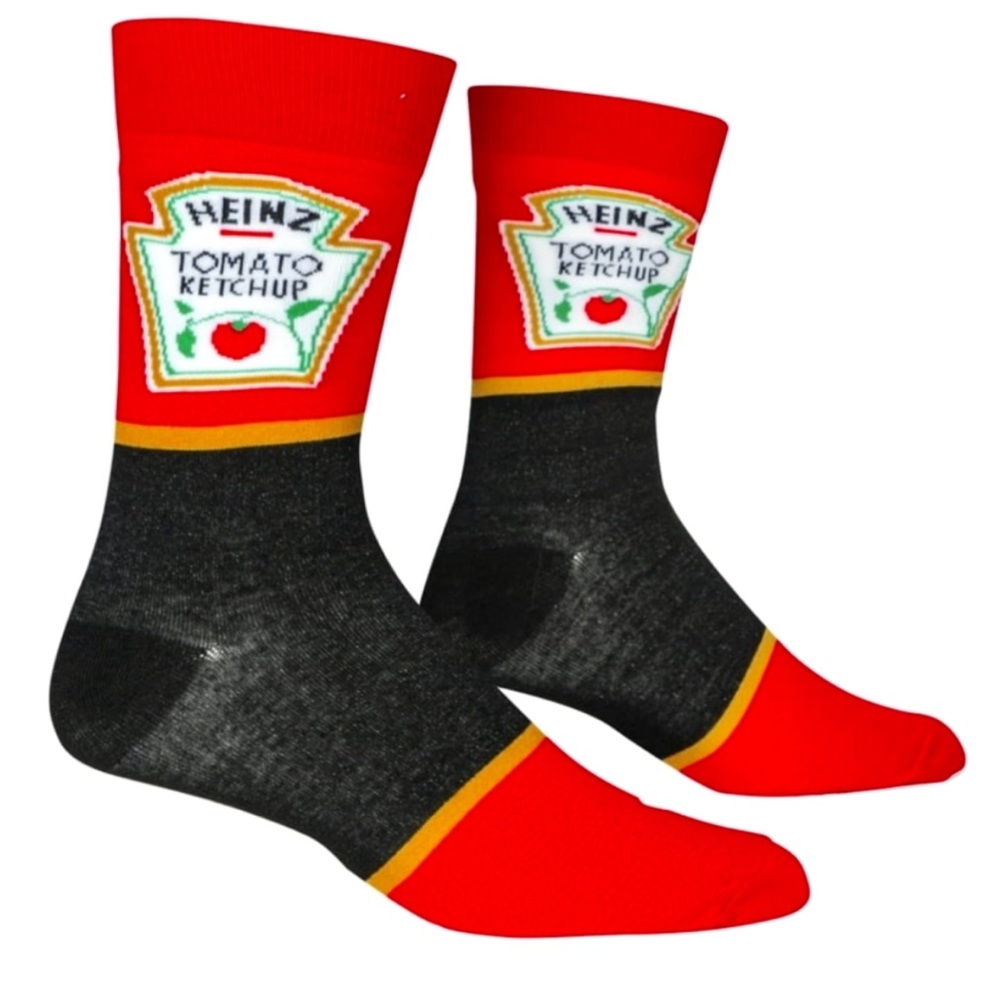2/$16 mix and match) Heinz ketchup crew socks